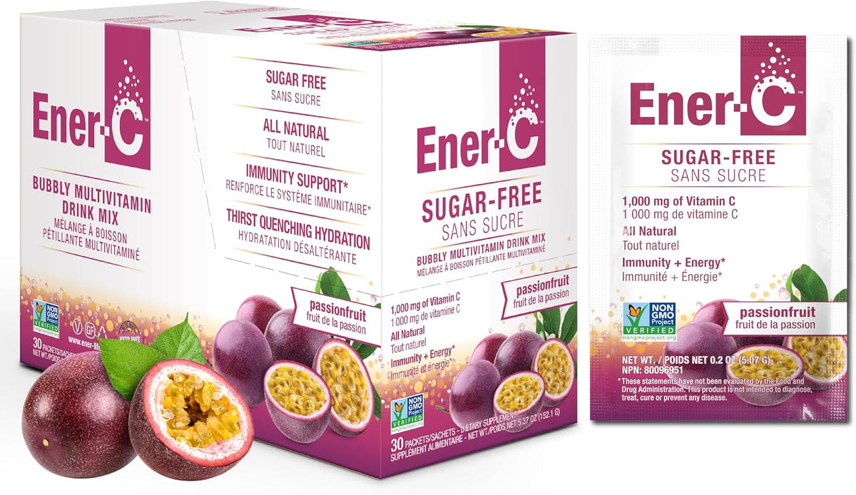 Ener-C Sugar Free Multivitamin Drink Mix - Passionfruit, 60 Count - görsel 10
