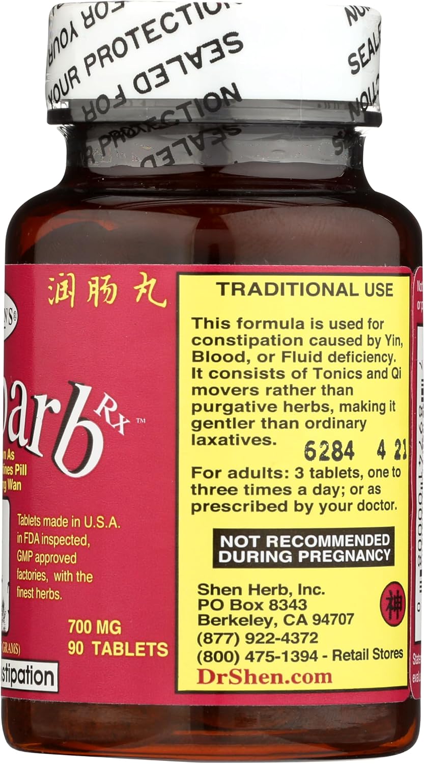 DR. SHEN'S Rhubarb Pills - 90 Tablets - görsel 5