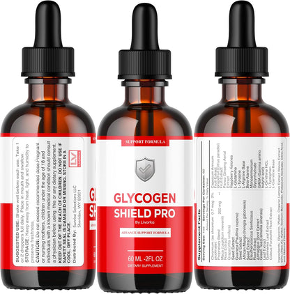 (5 Pack) Glycogen Shield Pro - Glycogen Shield Pro Drops, 5 Bottles for 150 Days