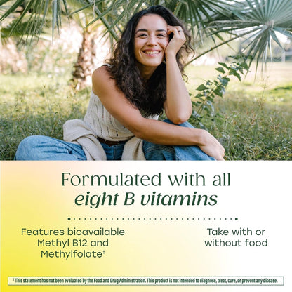 MegaFood Balanced B Complex - 8 B Vitamins for Energy & Nervous System Support, Vegan, Gluten Free - 60 Tablets