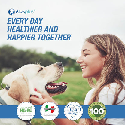 Organic Aloe Arborescens Dog Syrup – Complementary Energy and Detoxification Tonic for Senior Dogs and Puppies – 150ml