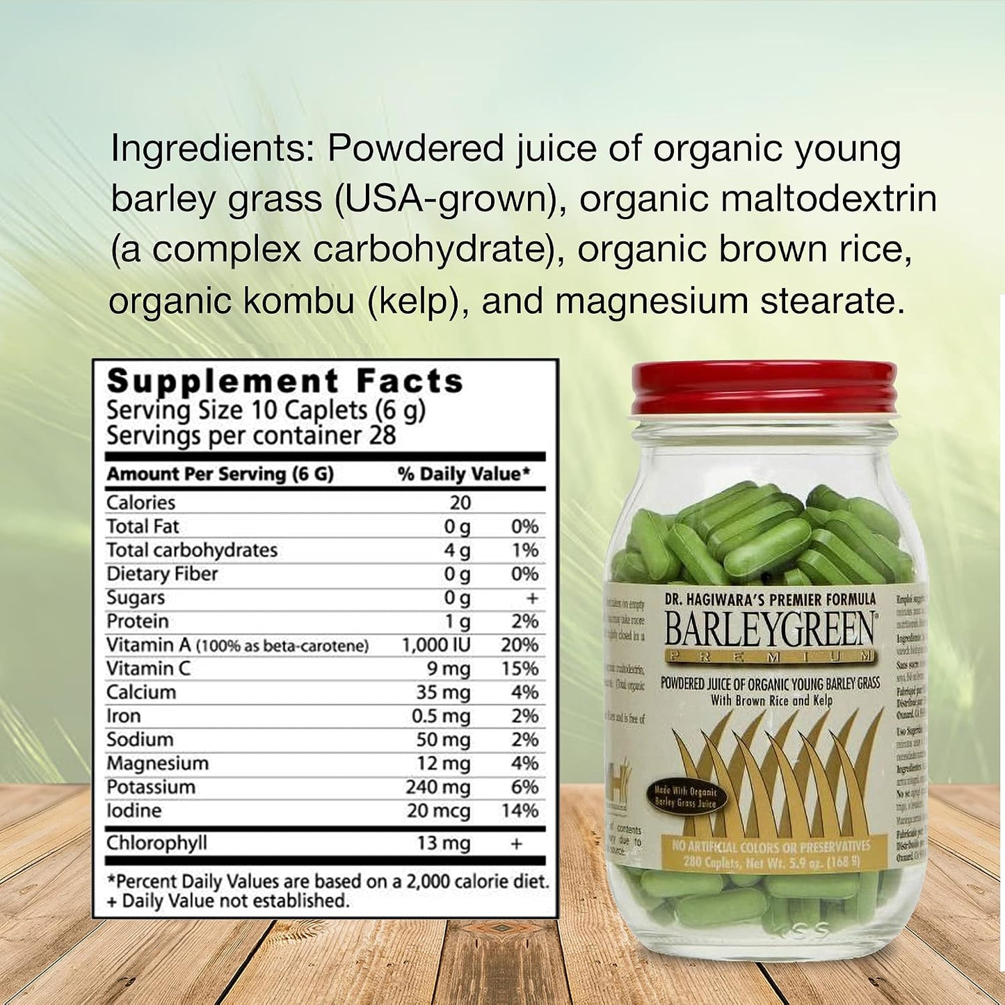 Dr. Hagiwara's Premium Tablets Food Supplement with Kelp & Brown Rice (280 Tablets) - görsel 5