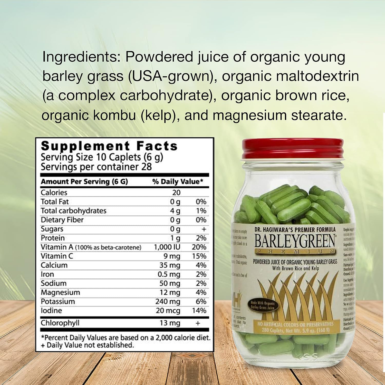 Dr. Hagiwara's Premium Tablets Food Supplement with Kelp & Brown Rice (280 Tablets) - görsel 5