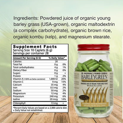 Dr. Hagiwara's Premium Tablets Food Supplement with Kelp & Brown Rice (280 Tablets)