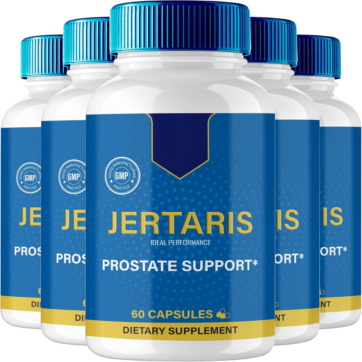 IDEAL PERFORMANCE Jertaris Capsules - Extra Strength Prostate Health Supplement, All Natural Formula (5 Pack) - görsel 1