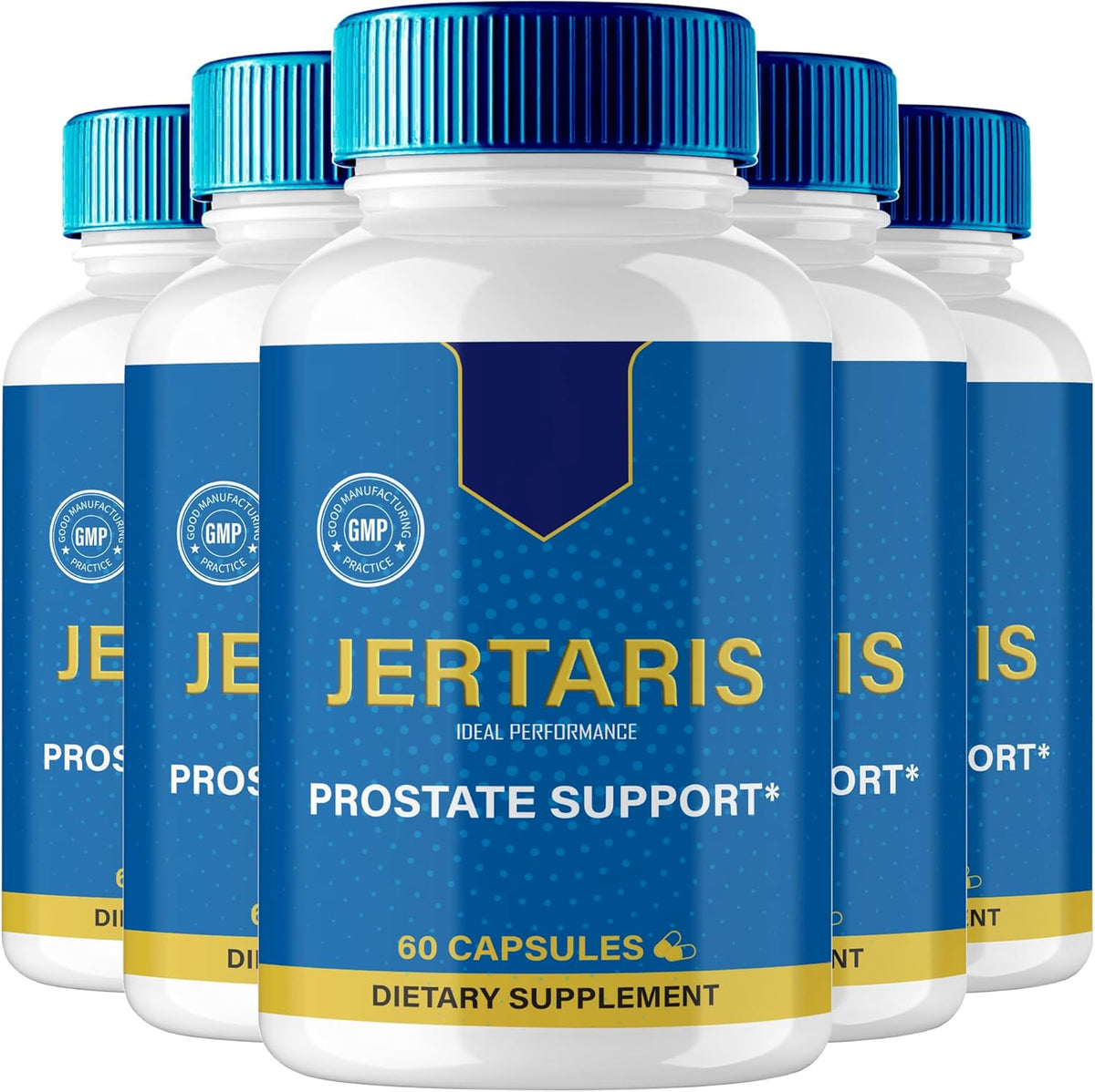 IDEAL PERFORMANCE Jertaris Capsules - Extra Strength Prostate Health Supplement, All Natural Formula (5 Pack) - görsel 1