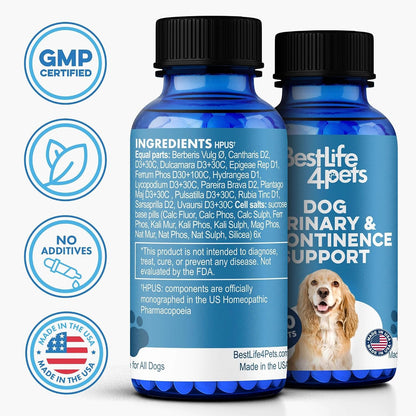 BestLife4Pets Dog UTI & Kidney Health Formula – Natural Urinary Support – 400 Tiny Pills