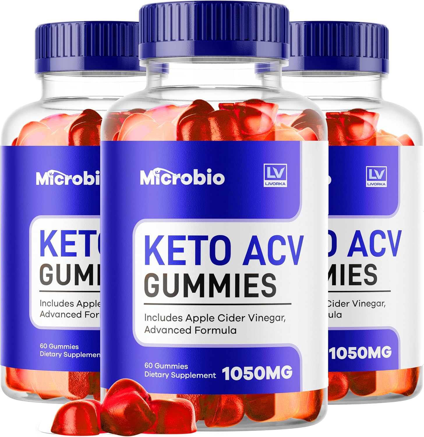 Microbio Keto ACV Gummies - 3 Pack (180 Gummies) - görsel 1