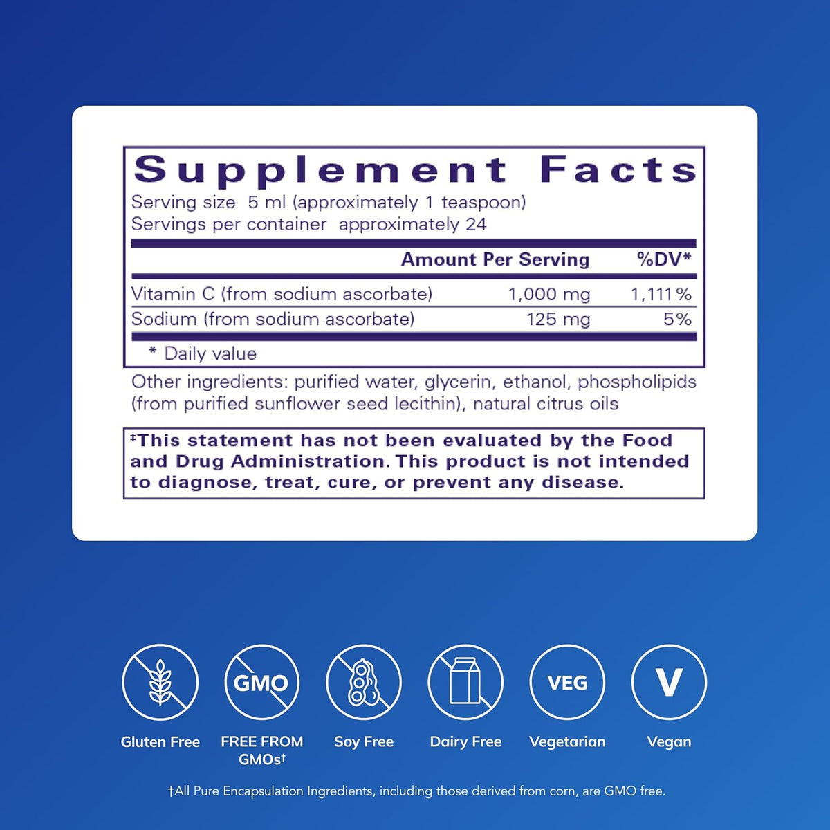 Pure Encapsulations Liposomal Vitamin C | Support for Cellular Function, Antioxidant Defences and Immune Health | 118 ml - görsel 2