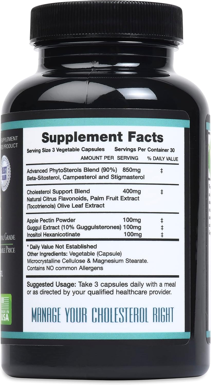 Triple Strength PhytoSterol Complex - CholestRX - Beta-Sitosterol 3,000mg - 90 Capsules - görsel 2