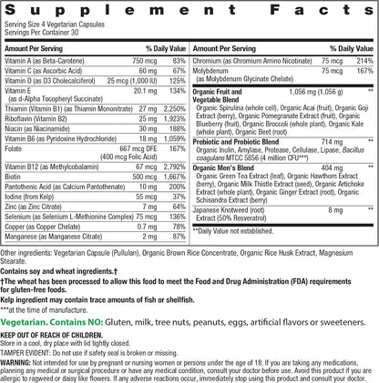 Rainbow Light Multivitamin for Men - 120 Capsules