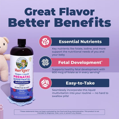 MaryRuth's Prenatal & Postnatal Liquid Multivitamin – 946 ml