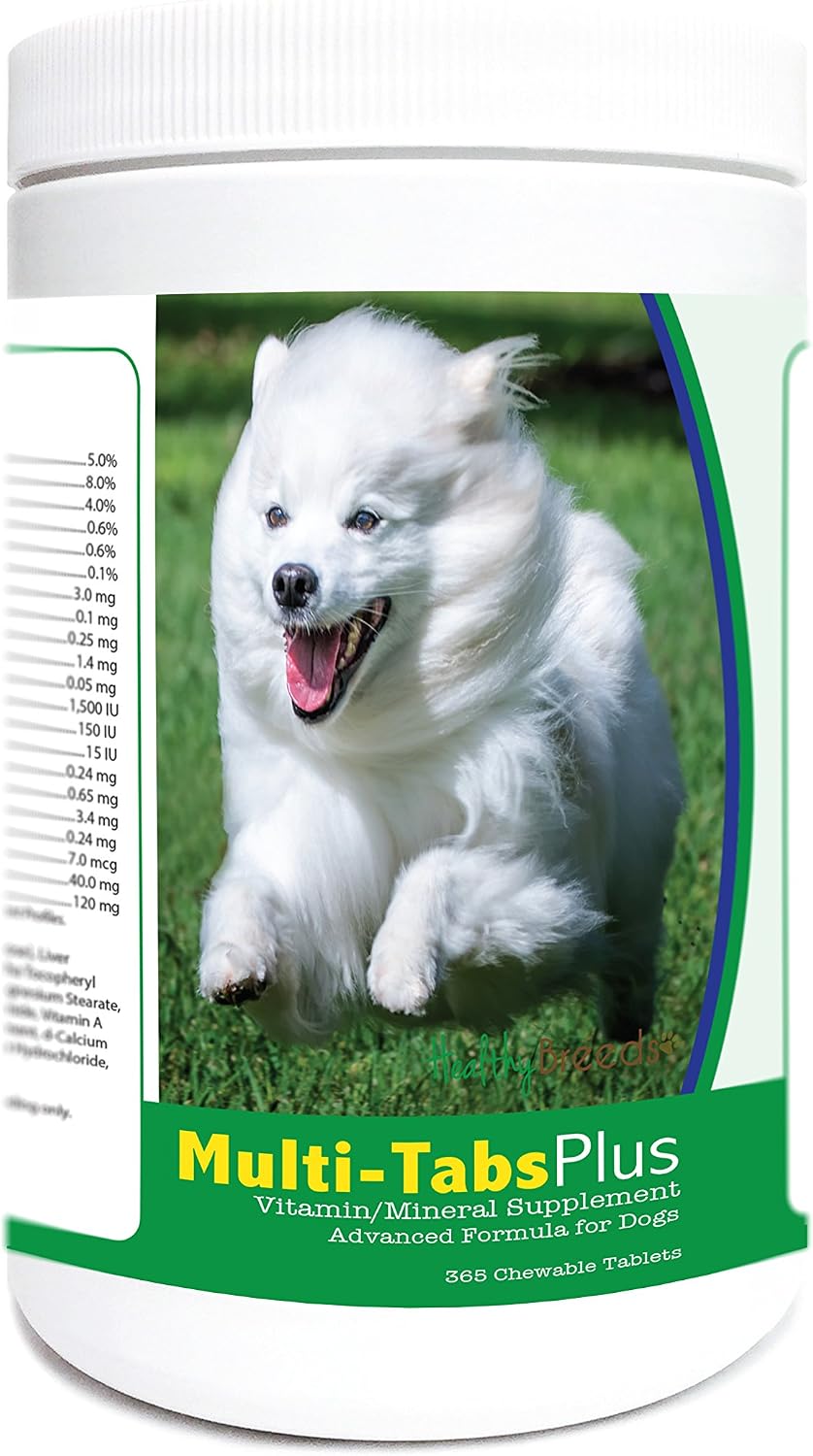 Healthy Breeds American Eskimo Dog Multi-Tabs Plus Chewable Tablets – 365 Count - görsel 1