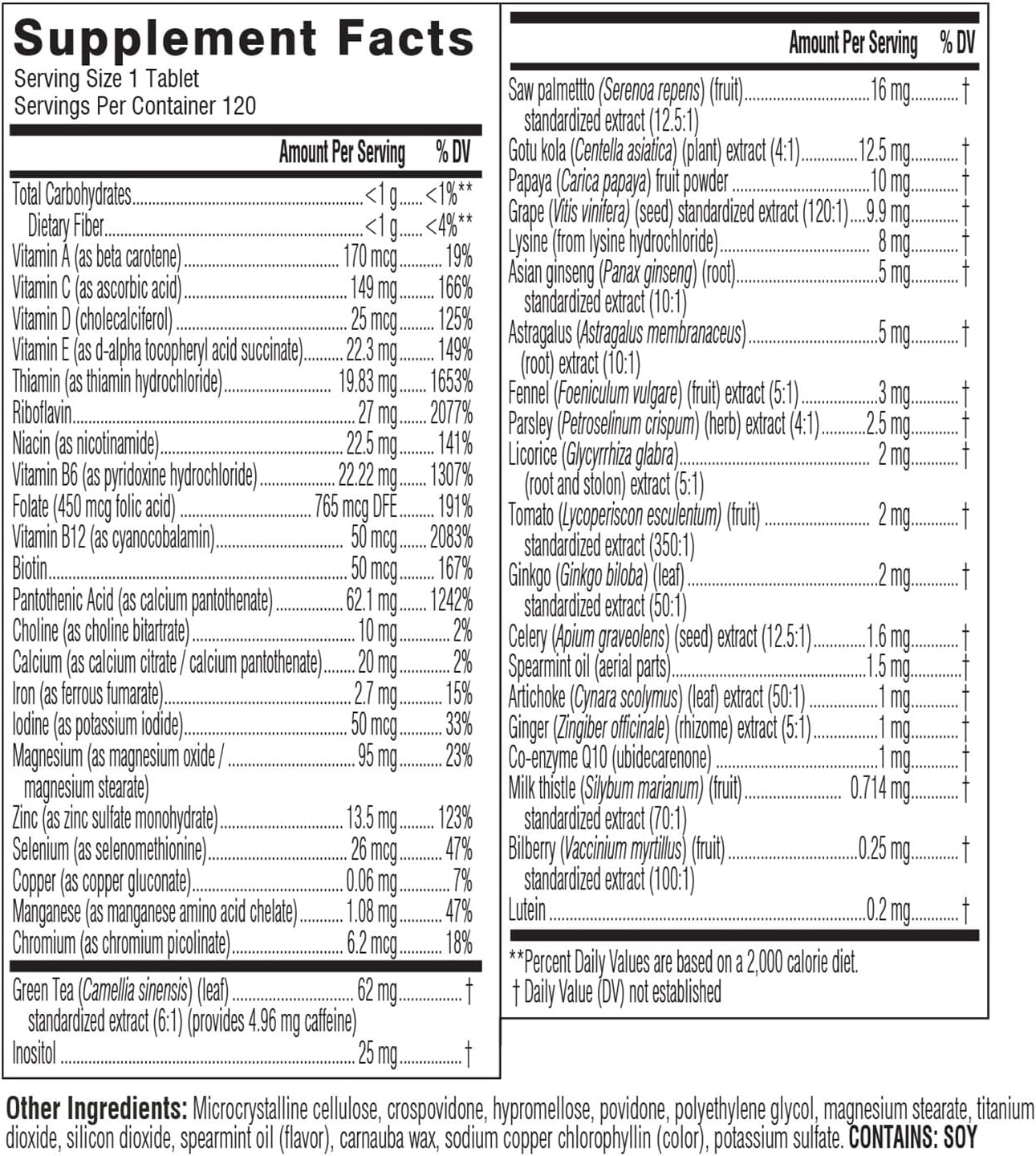 Swisse Ultivite Men's Daily Multivitamin - 120 Tablets - görsel 8