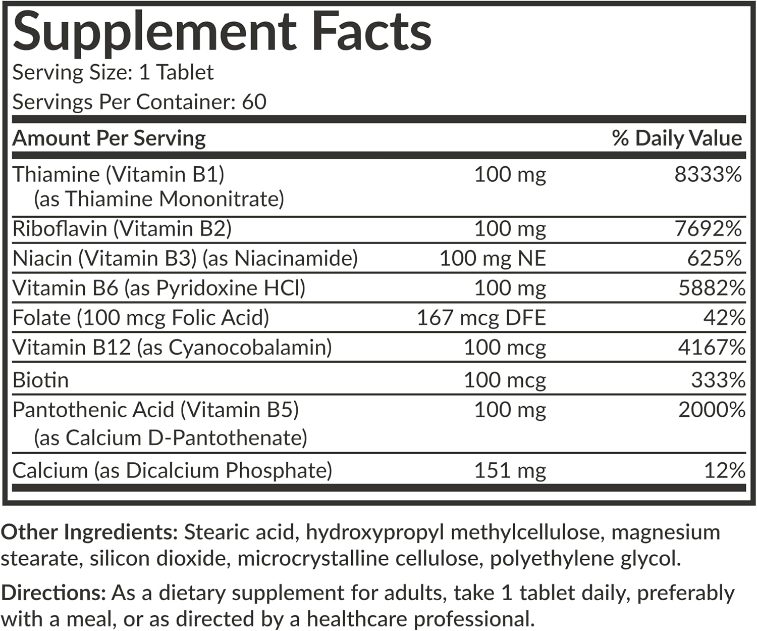 Futurebiotics Super B 100 Sustained Release Vitamin B Complex, Non-GMO, 60 Vegetarian Tablets - görsel 8