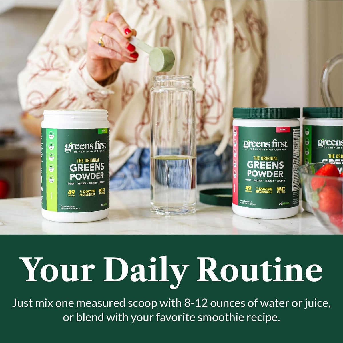 Greens First Original Greens Powder - Peach Mango, 60 Servings - görsel 7