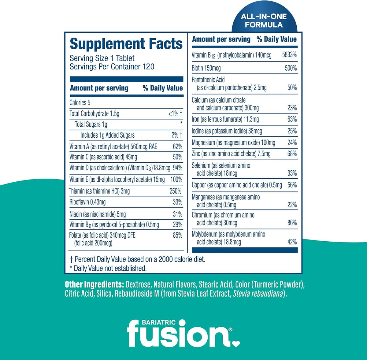 Bariatric Fusion Complete Chewable Multivitamin with Iron - Tropical Flavour - görsel 4