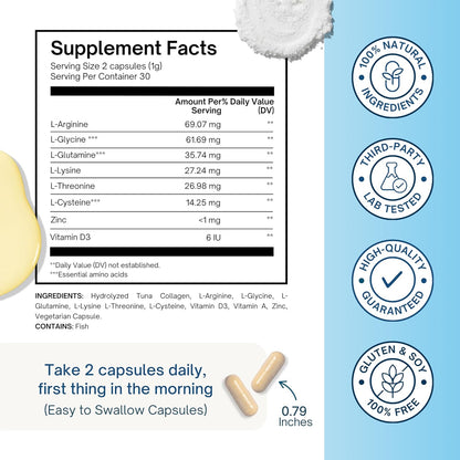 8 in 1 Immune Support Supplement – Daily Immunity Capsules for Adults – Immune System Support with L-Lysine, Vitamin D and Zinc for Men & Women, 60 Capsules