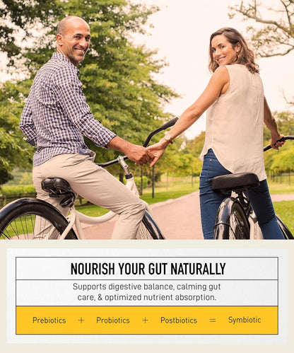 Your Flora Probiotic Soothe – Non-GM Probiotics with Fermented Soya, Ginger, & Turmeric for Gut Balance, Digestion & Support – 60 Capsules