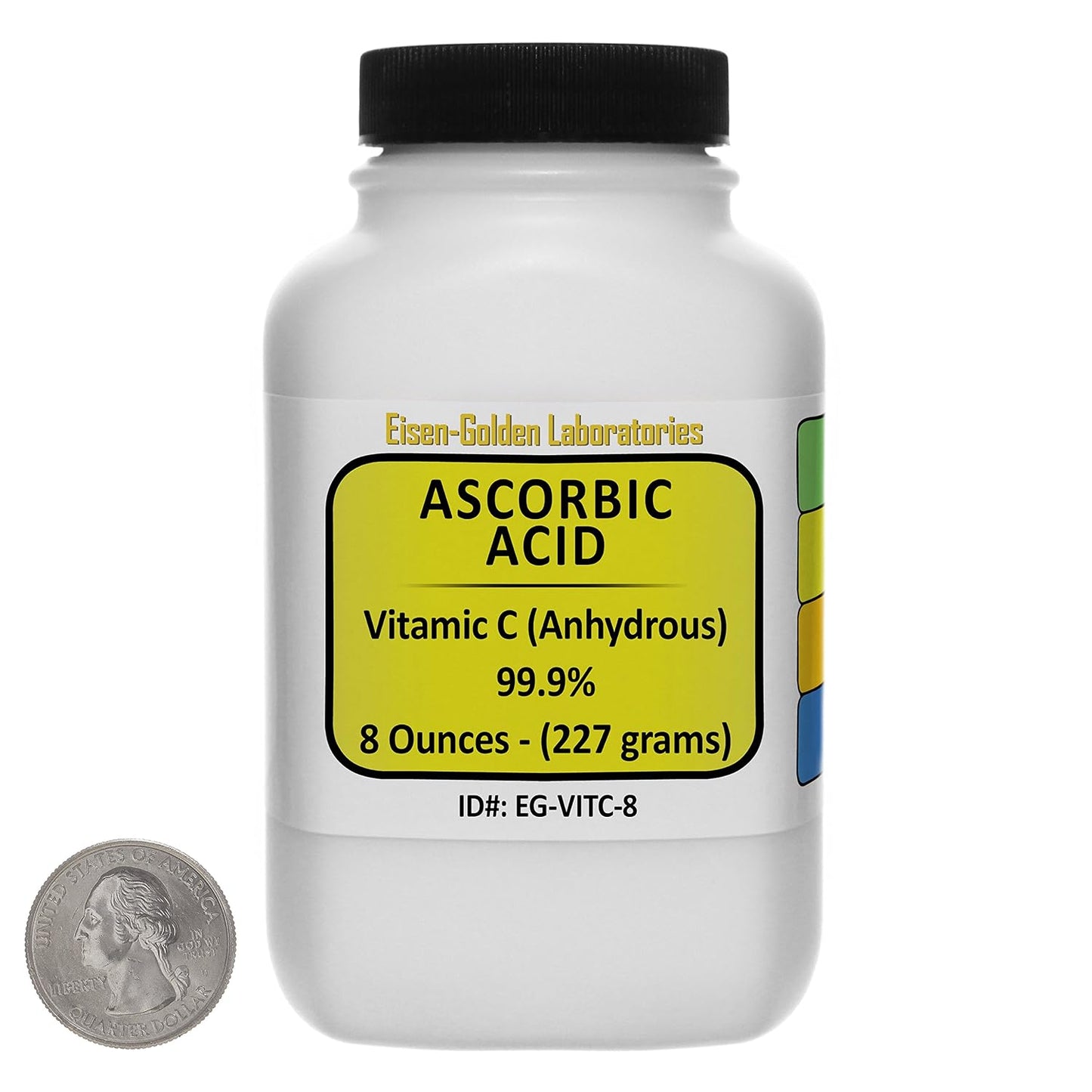 Ascorbic Acid [C6H8O6] 99.9% ACS Grade Powder 227g in a Space-Saving Bottle - görsel 1