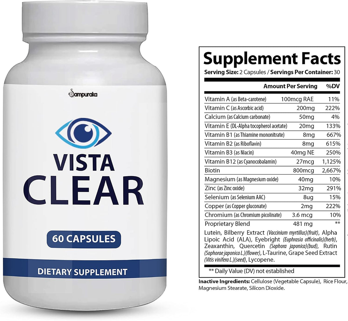 Vista Clear Advance New Formula – 3 Pack, 90 Days Supply - görsel 2