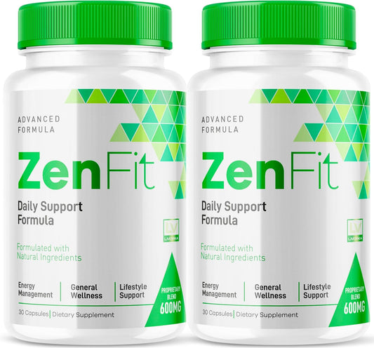 (2 Pack) Zenfit Capsules, Zenfit Supplement, Zenfit Capsules, Zenfit Natural Supplements, ZenFit, Zenfit Advanced Formula, 60 Capsules for 2 Months