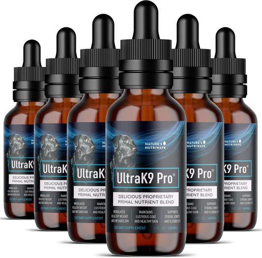 UltraK9 Pro Drops for Dogs – 9-Nutrient Formula – 60ml, Approx. 6 Months Supply