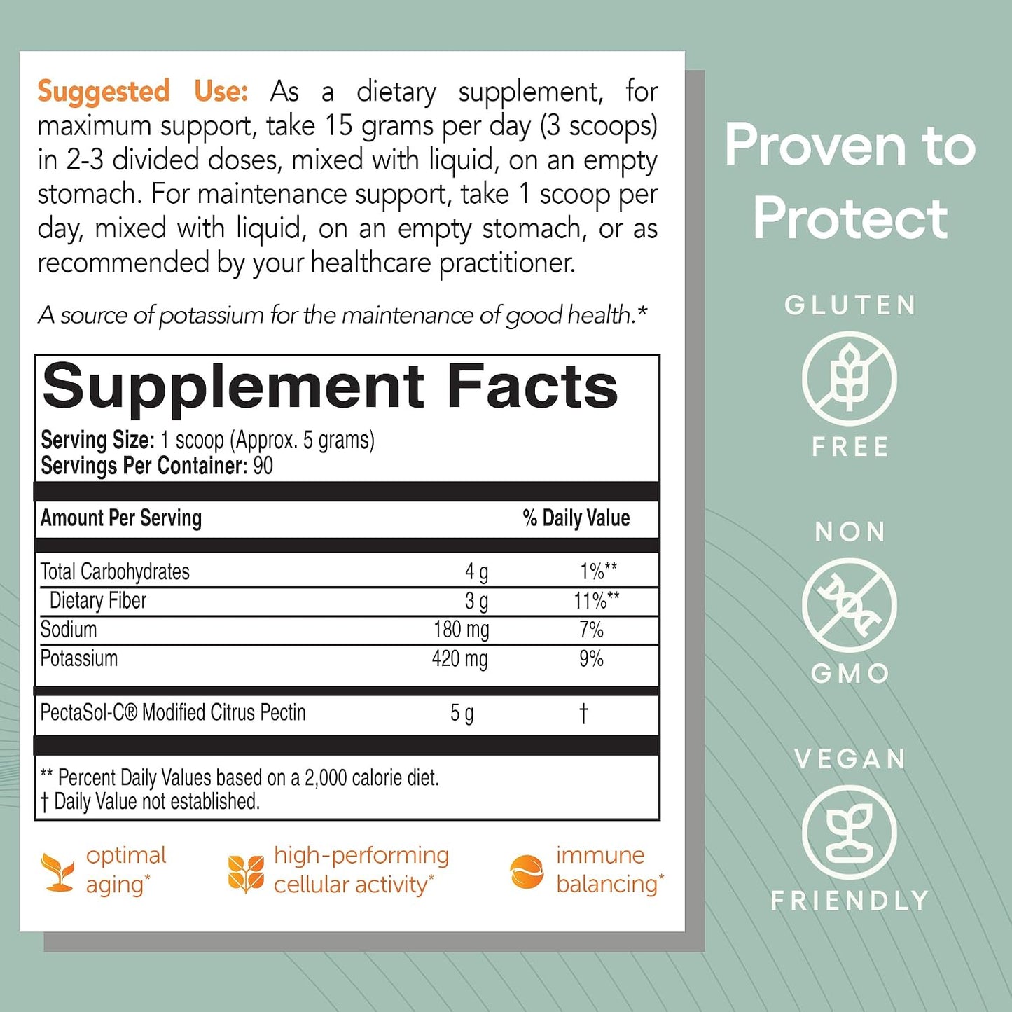 PectaSol Modified Citrus Pectin – 454g Powder – Total-Body Health Supplement - görsel 7