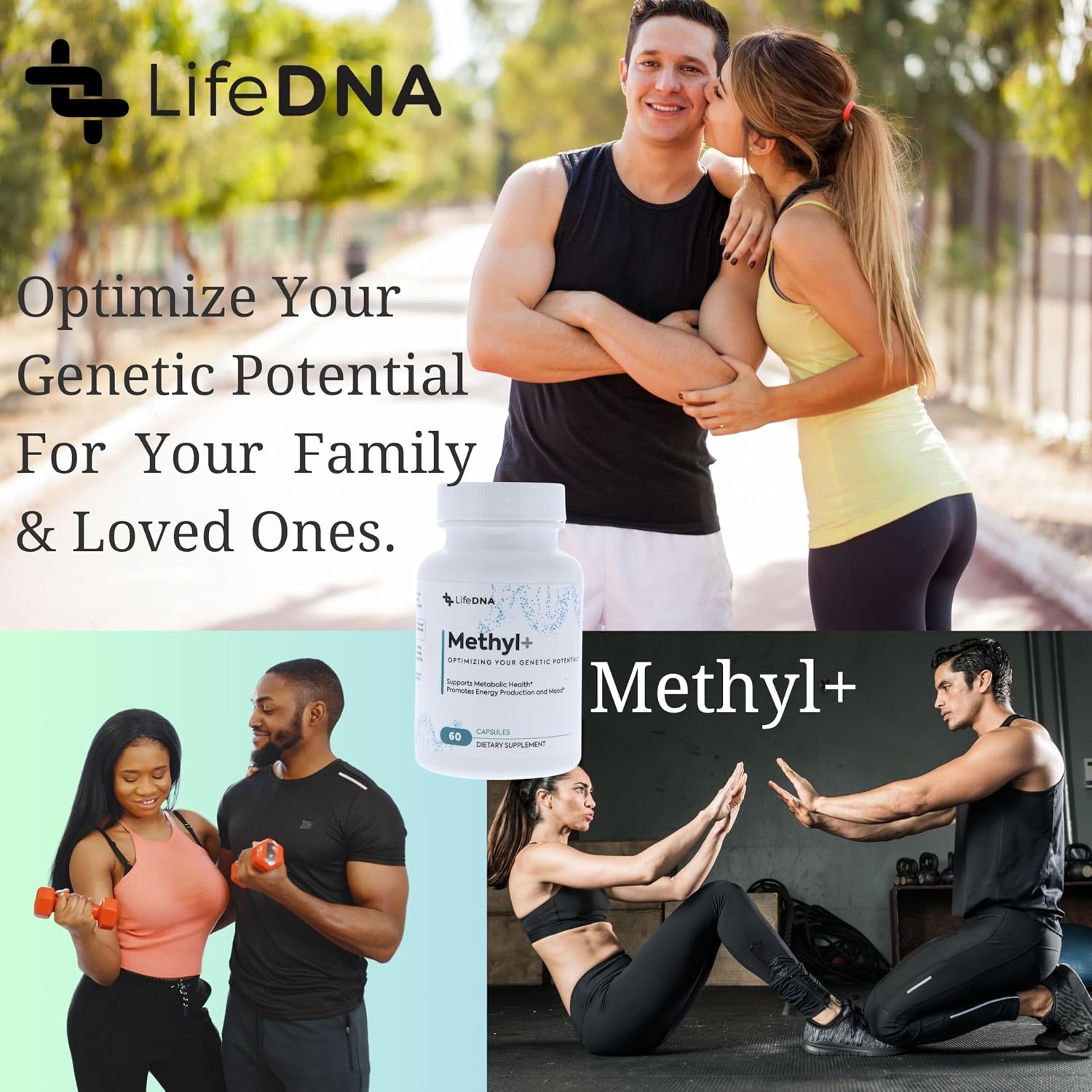 LIFEDNA Methyl + Methylfolate - Methylated Folate Vitamins Active 5-MTHF TMG Optimised Homocysteine, Brain, Cardiovascular Highly Bioavailable, MTHFR Supplement - görsel 7