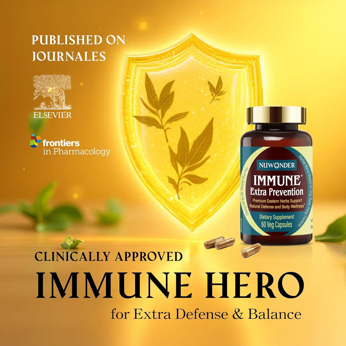 Immune Extra Prevention – Natural Immune Support, Clinically Tested Herbal Formula, 60 Capsules - görsel 2