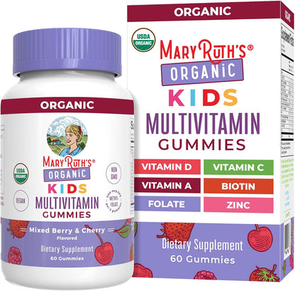 MaryRuth's Children's Multivitamin Gummies - 1 Month Supply (60 Count) - Ages 4+ - Vegan
