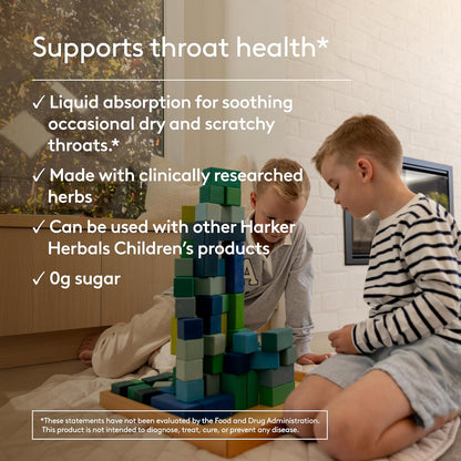 Harker Herbals Children's Deep Lung Support Syrup – Herbal Formula for Respiratory Health, Natural Mint Flavour, 150ml