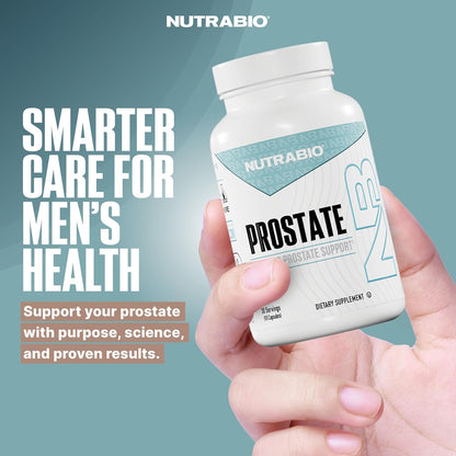 NutraBio Prostate - Advanced Prostate Function Support - Inflammation Defence and Antioxidant Support - 90 Capsules