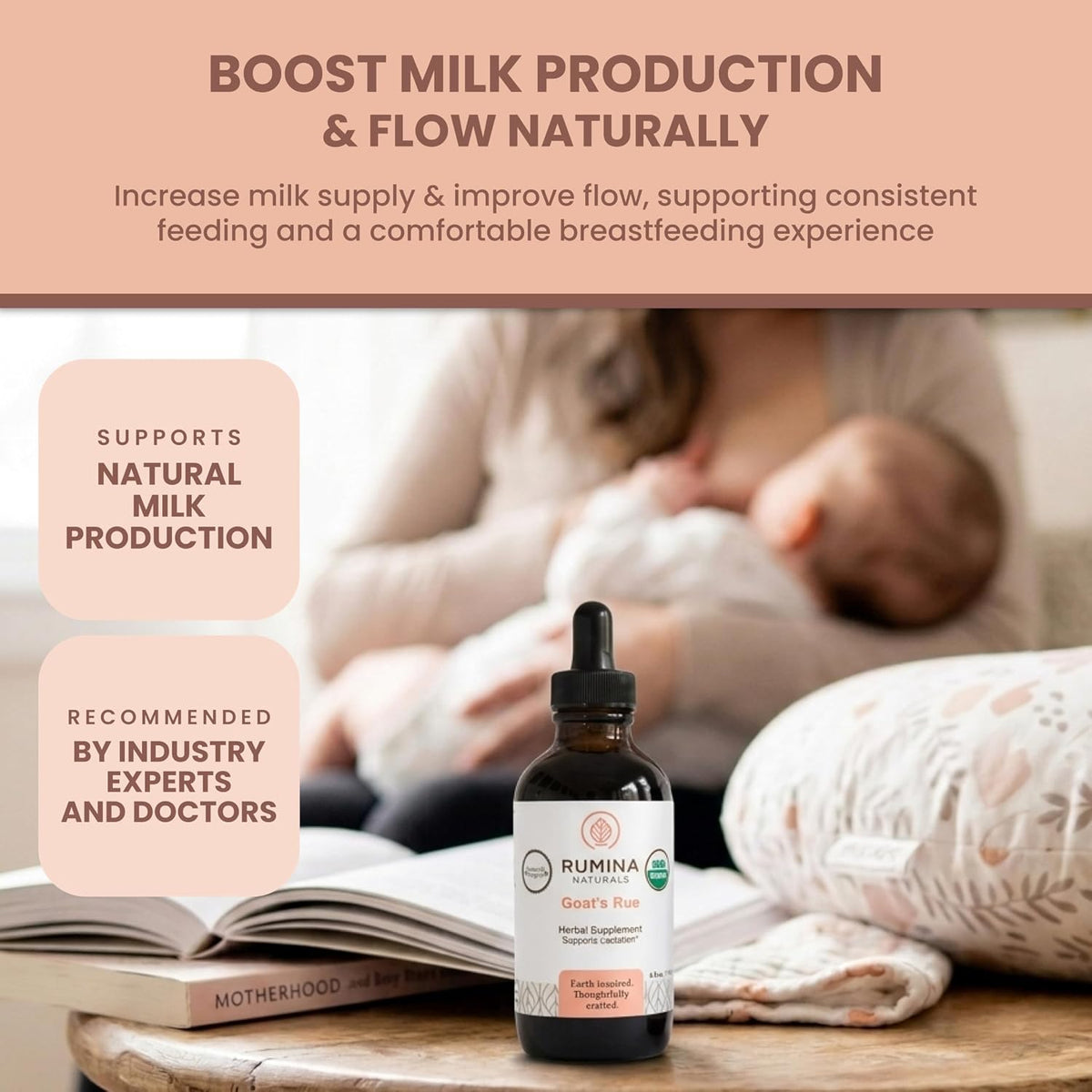 Rumina Naturals Certified Organic Goats Rue Lactation Supplement - görsel 5