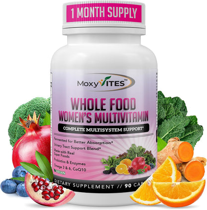 Methylated Multivitamin for Women with Iron | 44 Organic Wholefood Nutrients | 90 Vegan Capsules