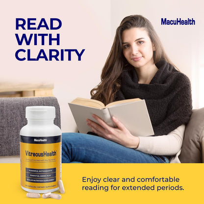 MacuHealth VitreousHealth Evidence-Based Eye Supplement - 90 Capsules