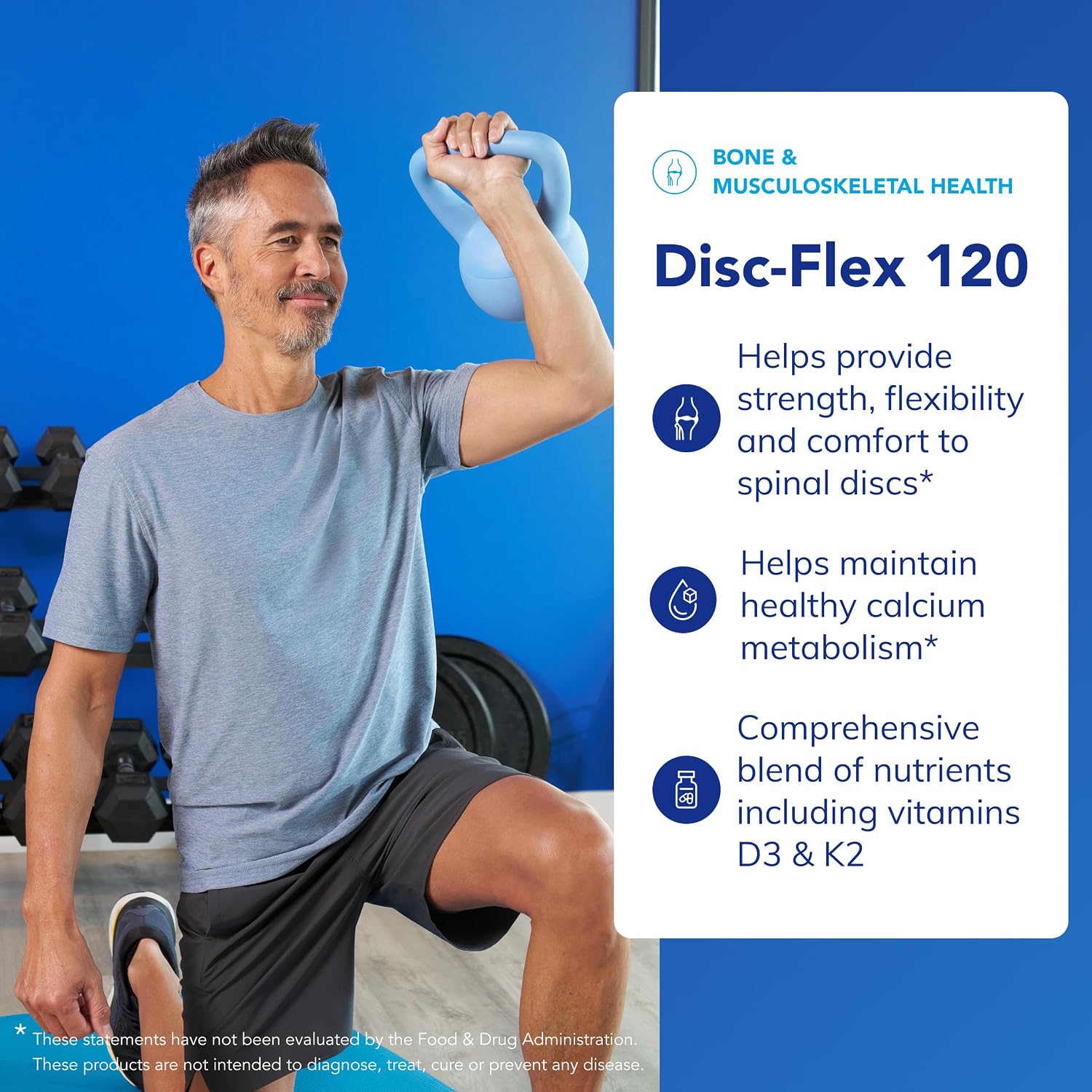 Pure Encapsulations Disc-Flex - Bone & Musculoskeletal Health Supplement - 120 Capsules - görsel 3
