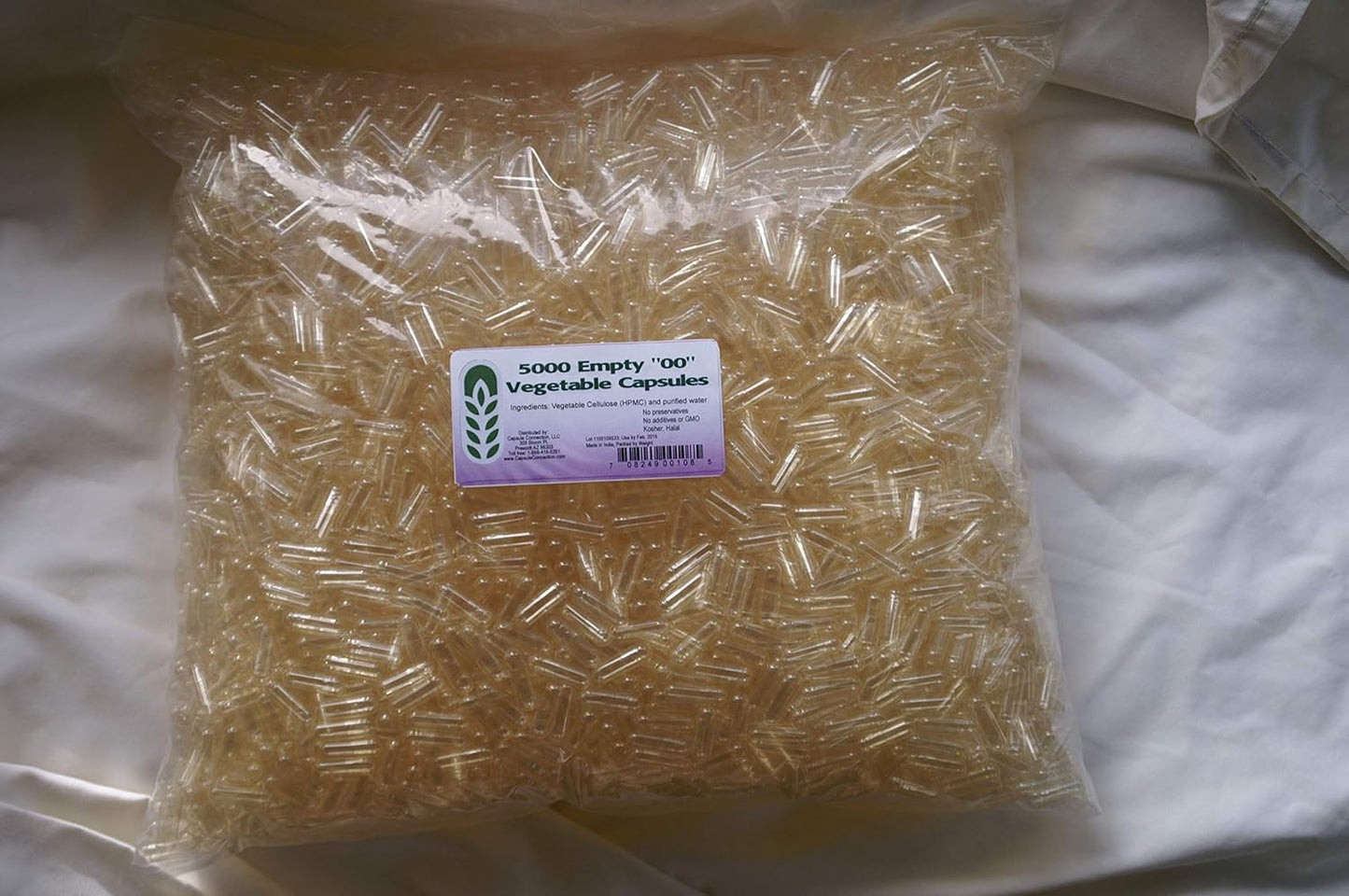 Capsule Connection 10,000 Bulk Wholesale 00 Empty Vegetable Capsules, Vegan - görsel 2