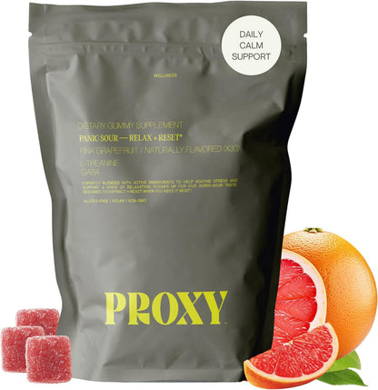PROXY Calm Gummies Bundle with 4 Vegan Supplement Packs – Travel 120 Count