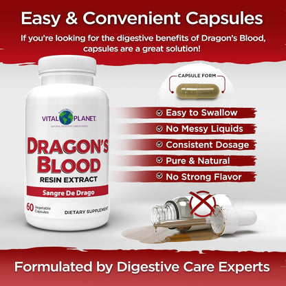 Vital Planet Dragon's Blood Resin Extract – 500mg, 60 Capsules