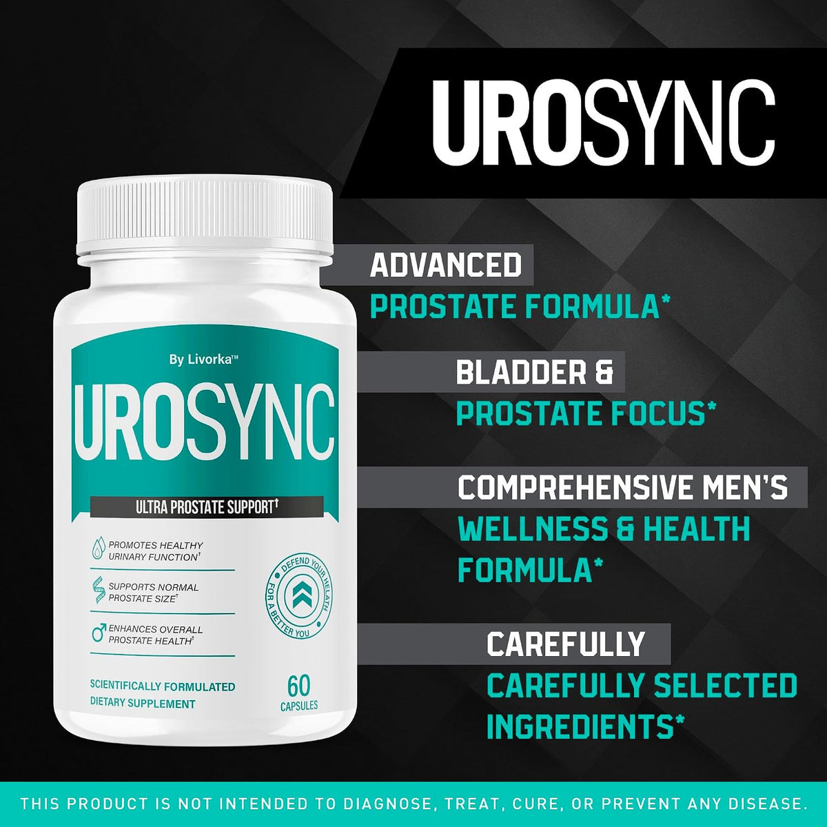 (5 Pack) UroSync Capsules - Official UroSync for Men Pills Food Supplement Support All Natural Ingredients, UroSyncPro Premium Advanced Formula, UroSynic for Daily Wellness, 300 Capsules for 5 Months - görsel 2