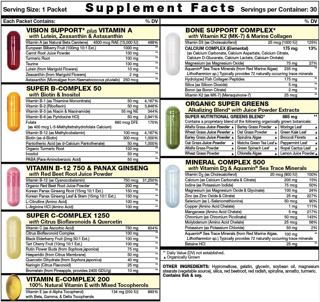 Great Start All-in-One Daily Vitamin Pack - 30 Day Supply - görsel 2