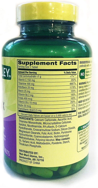 Spring Valley Super B-Complex, Energy Metabolism, 250 Tablets