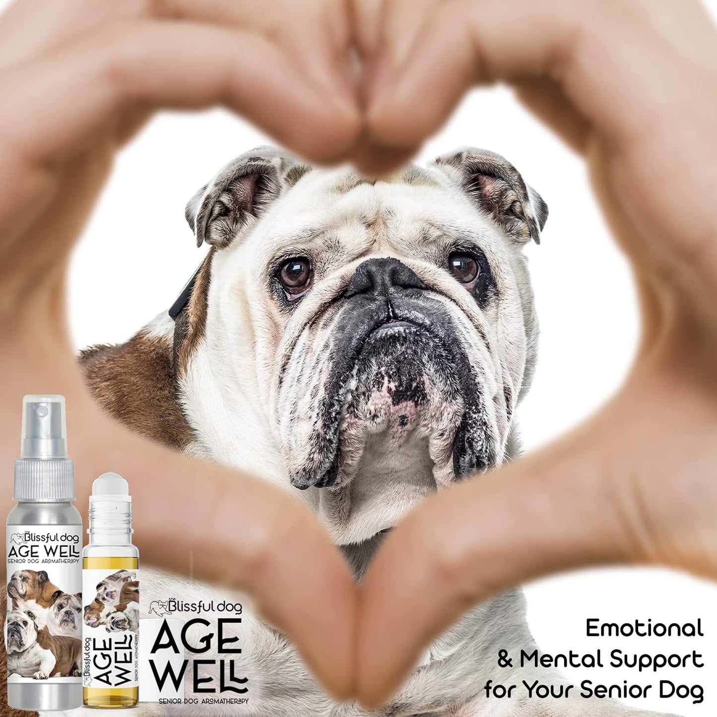 The Blissful Dog Bulldog Age Well Dog Aromatherapy Roll-On Bottle for Your Dog's Peaceful Ageing - görsel 2