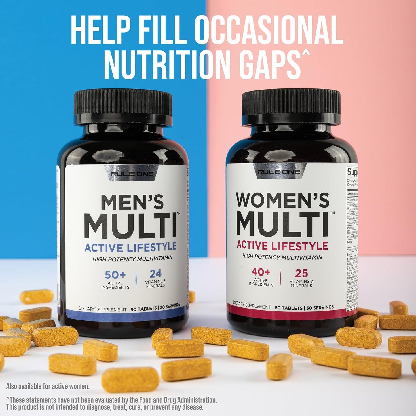 Rule 1 Proteins Men's Daily Multi, 90 Tablets, 30 Day Supply - görsel 10