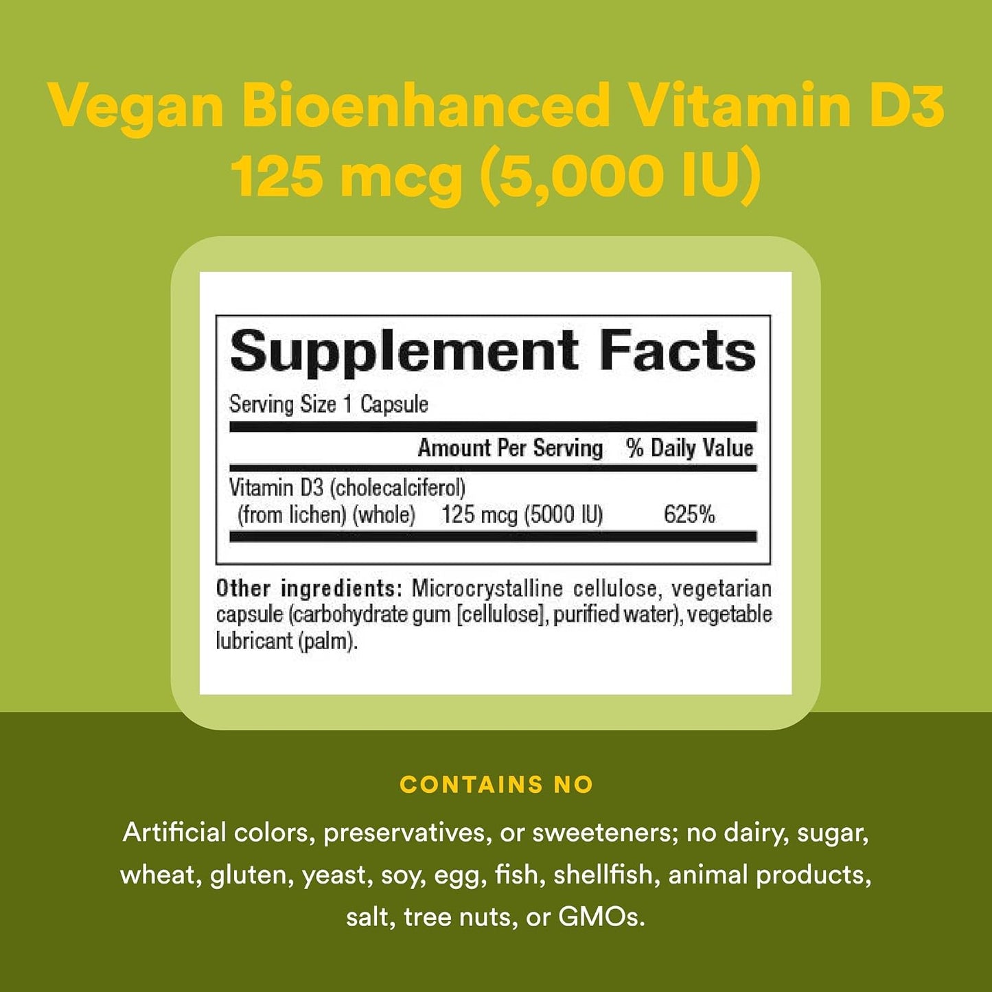 Natural Factors Whole Earth & Sea Vitamin D3 - 60 Vegetarian Capsules (5000 IU) - görsel 4