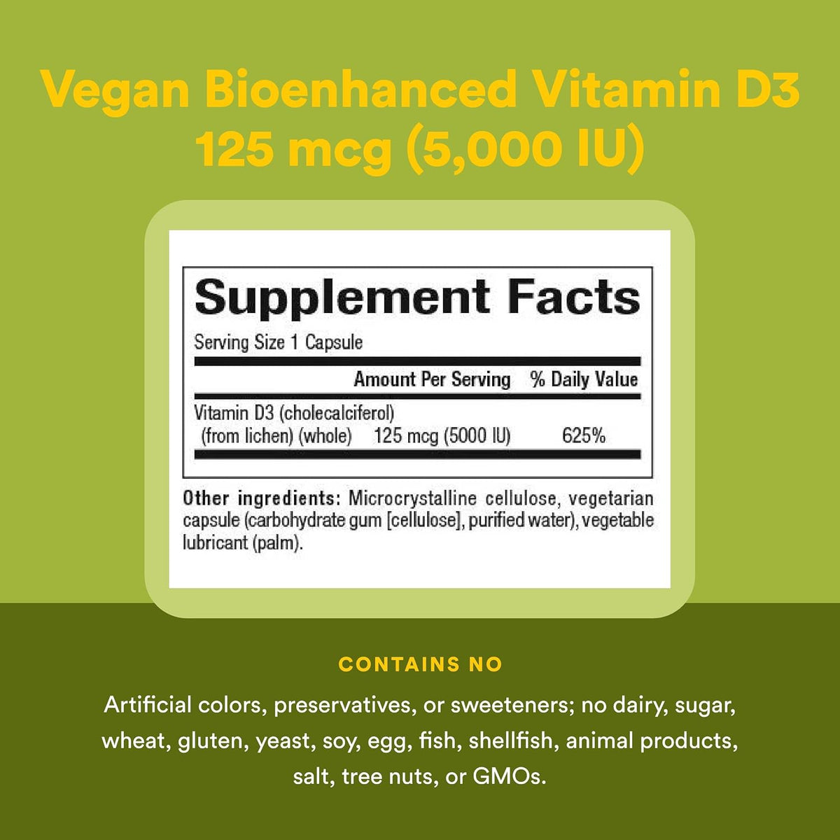Natural Factors Whole Earth & Sea Vitamin D3 - 60 Vegetarian Capsules (5000 IU) - görsel 4