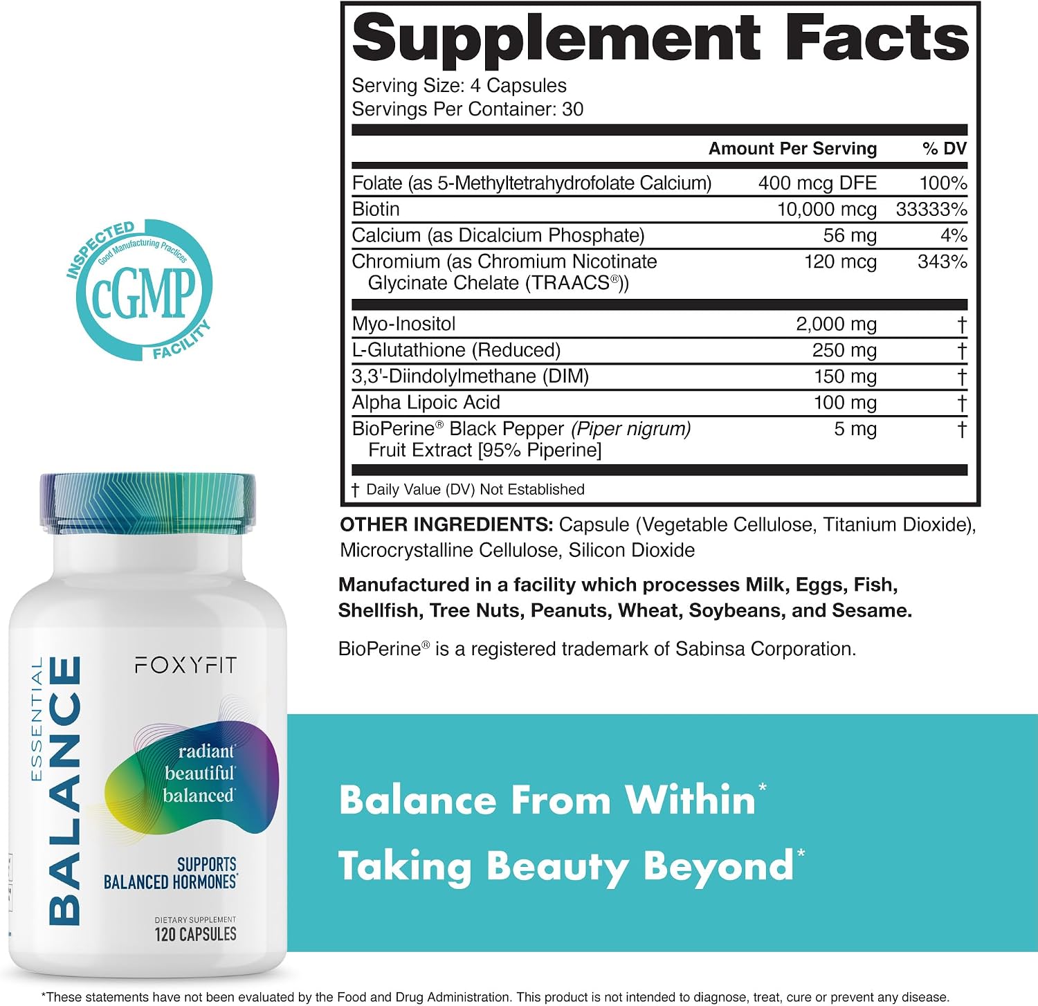 Foxy Fit Essential Balance Hormonal Support Supplement for Women - görsel 5