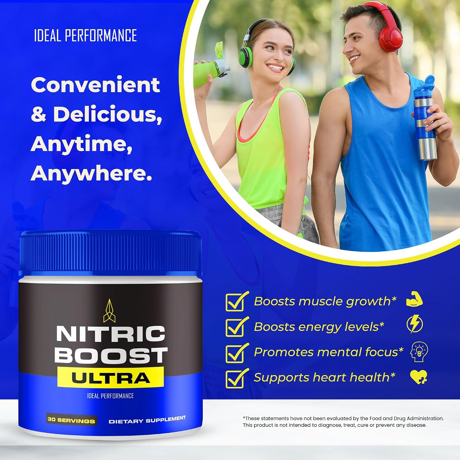 Nitric Boost Ultra Powder – Official Formula to Support Energy Levels and Blood Flow (1 Pack) - görsel 5