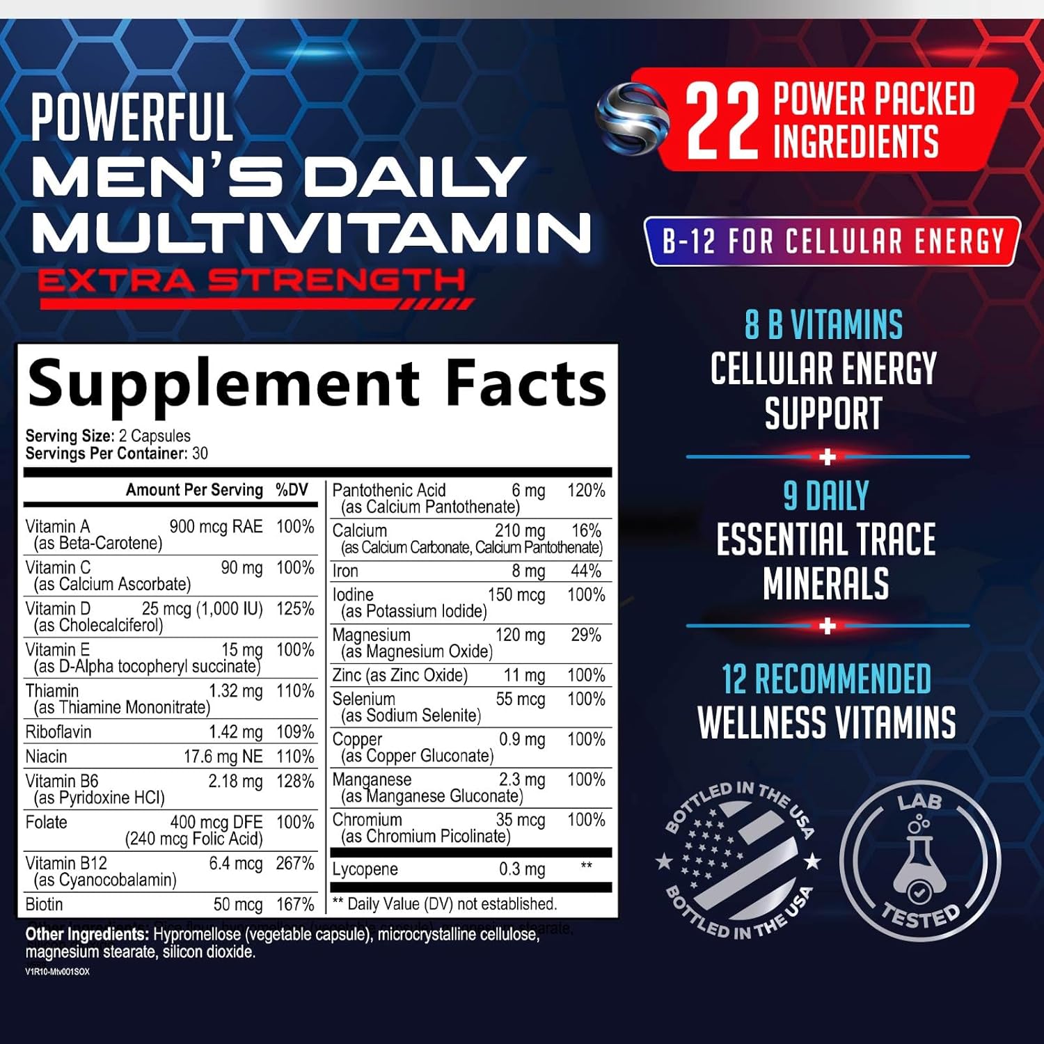 Men’s Daily Multivitamin – 60 Capsules - görsel 2